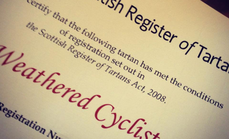 Weathe.red Cyclist certificate of authenticity